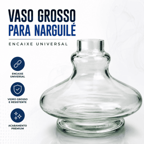 Vaso Narguile Atacado Transparente